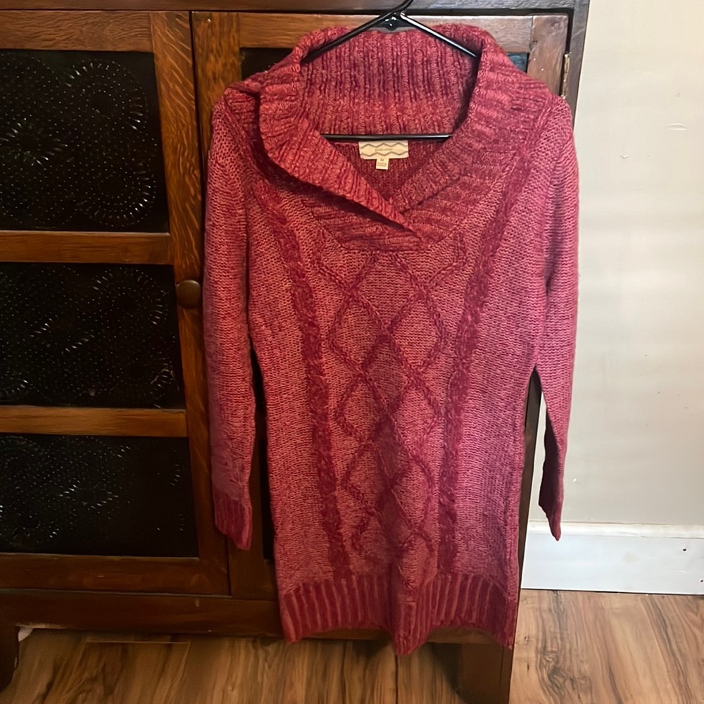 Pink Rose sweater dress